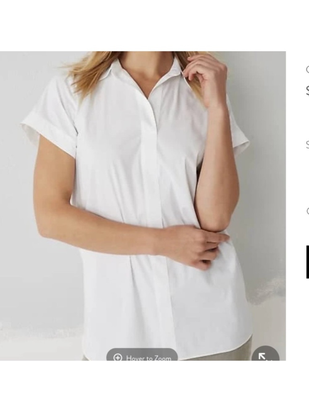 J.Jill POPOVER TUNIC IN White Small